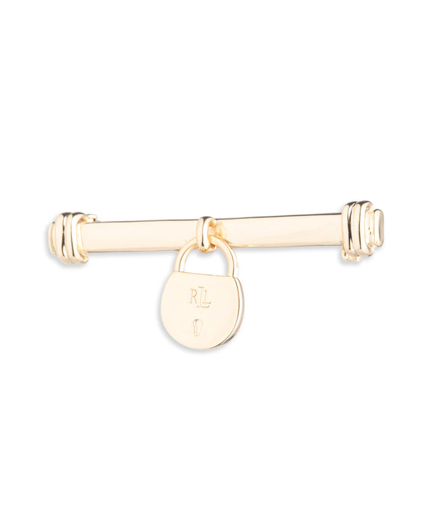Lauren Ralph Lauren Gold-Tone Padlock Pin