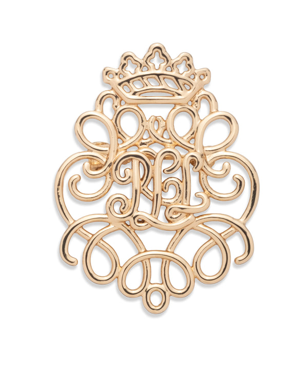 Lauren Ralph Lauren Gold-Tone LRL Scroll Pin