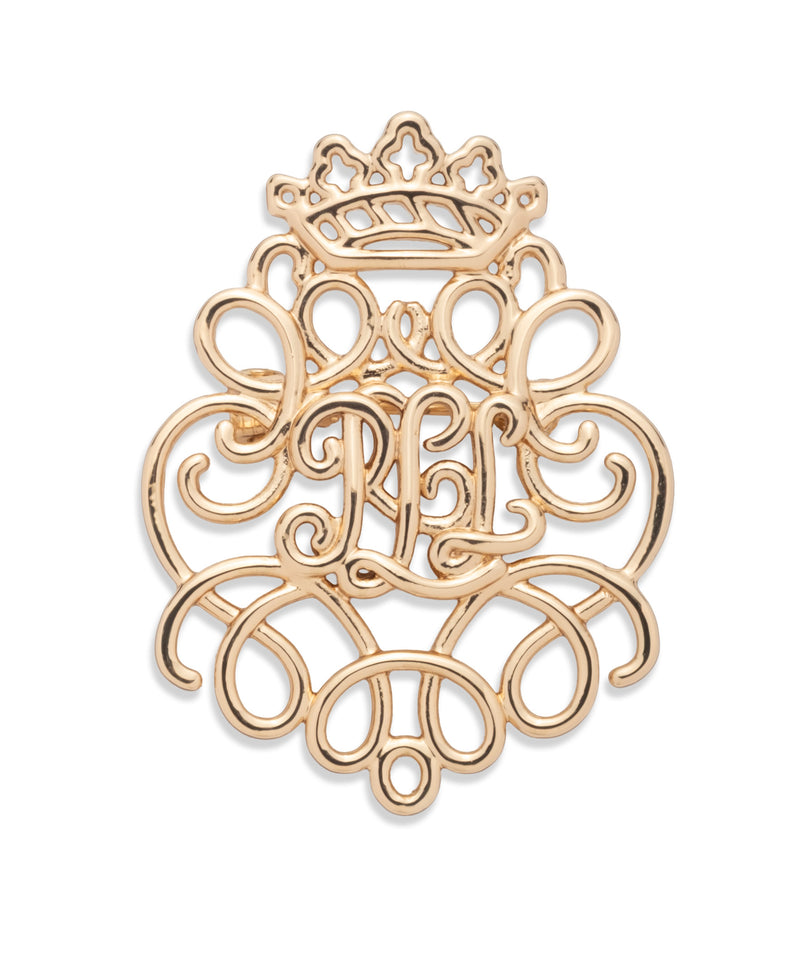 Lauren Ralph Lauren Gold-Tone LRL Scroll Pin