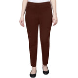 Alfred Dunner Womens Classics Allure Stretch Short Length Pants