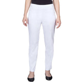 Alfred Dunner Womens Classics Allure Stretch Short Length Pants