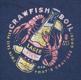 IZOD Mens Crawfish Boil Graphic Short Sleeve T-Shirt