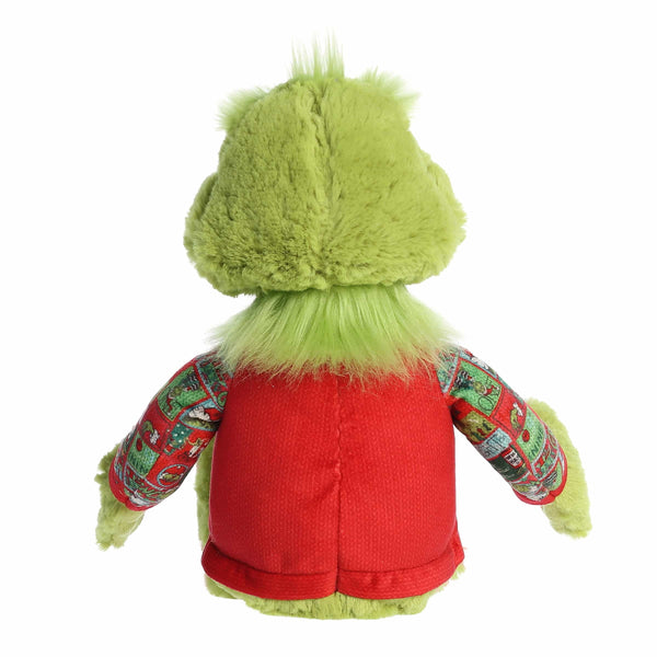 Aurora Dr. Seuss Ugly Sweater Light Up Grinch 16" Plush Toy