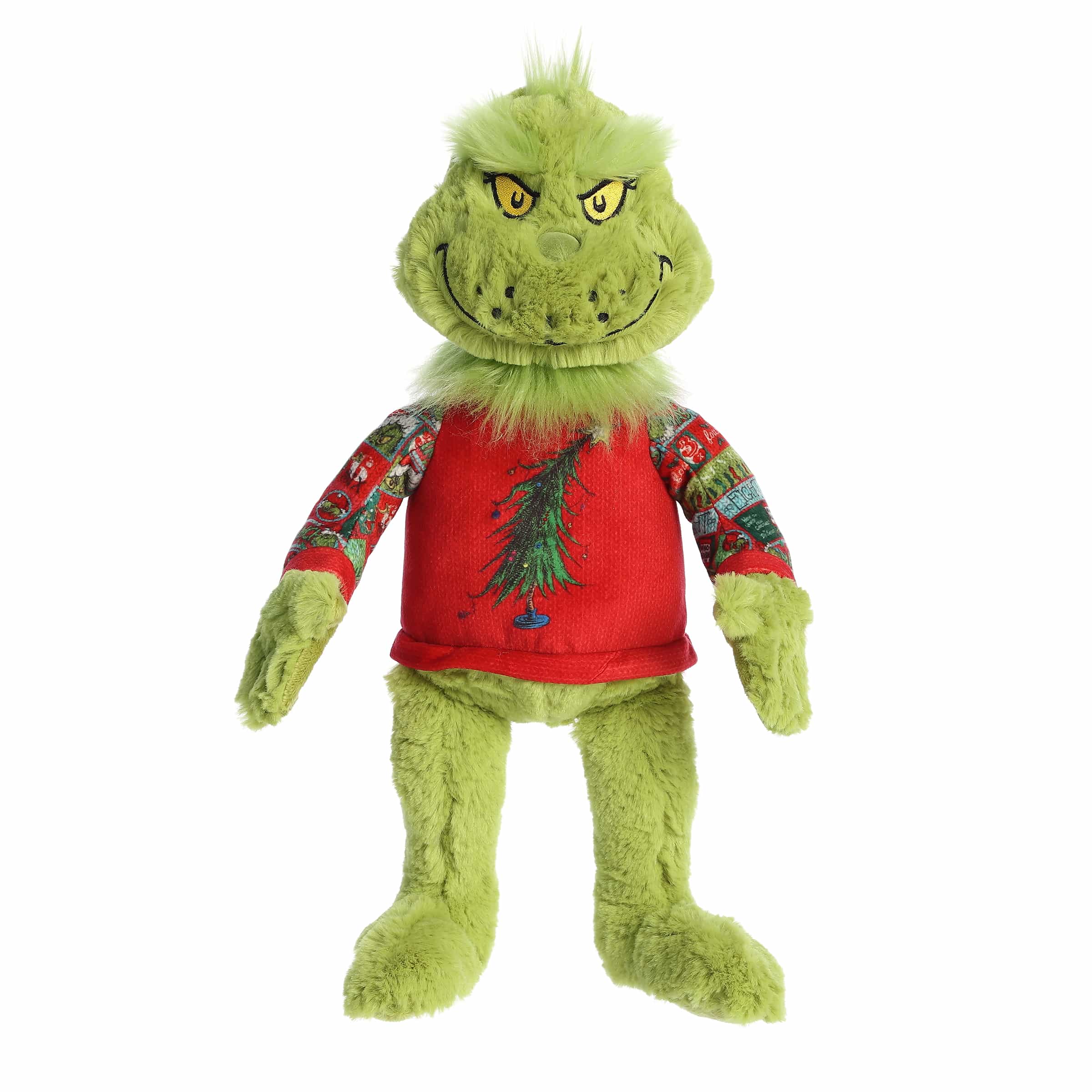 Aurora Dr. Seuss Ugly Sweater Light Up Grinch 16" Plush Toy