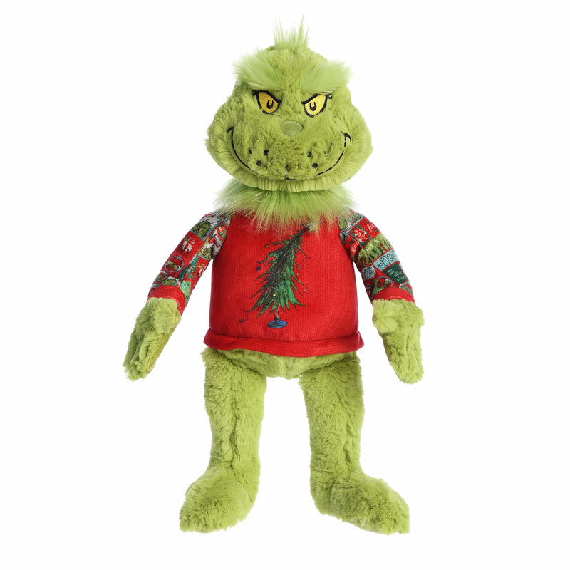 Aurora Dr. Seuss Ugly Sweater Light Up Grinch 16" Plush Toy