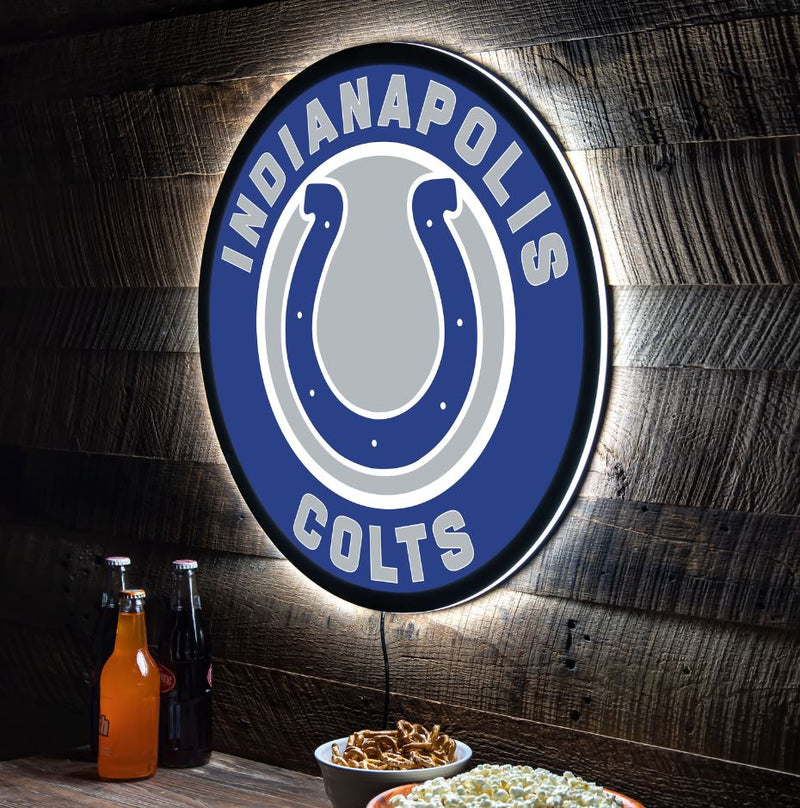 Evergreen Indianapolis Colts Round 23" LED Lighted Sign