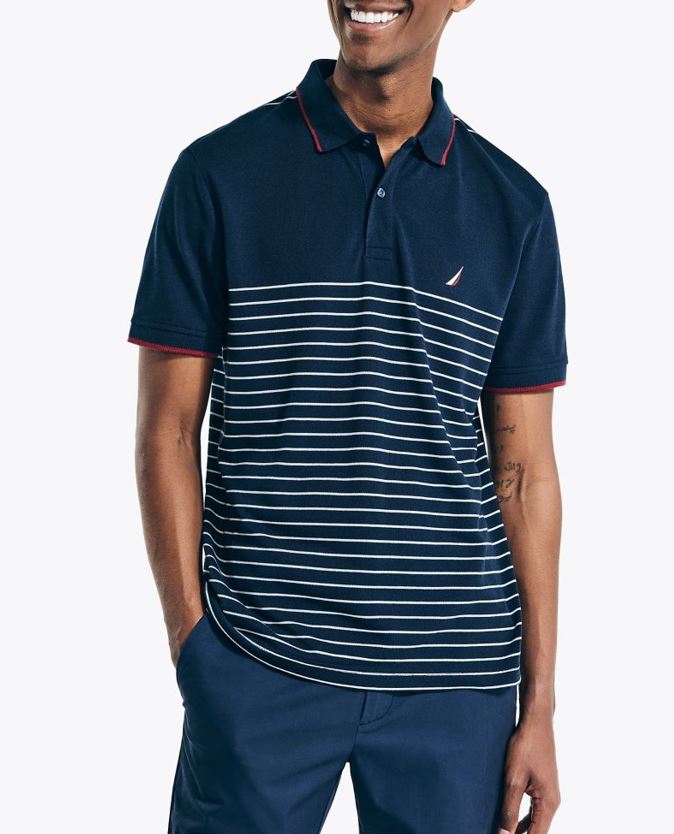 Nautica Mens Navtech Classic Fit Short Sleeve Polo Shirt