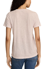 Lucky Brand Womens Floral Lucky Heart Classic Crew Short Sleeve T-Shirt
