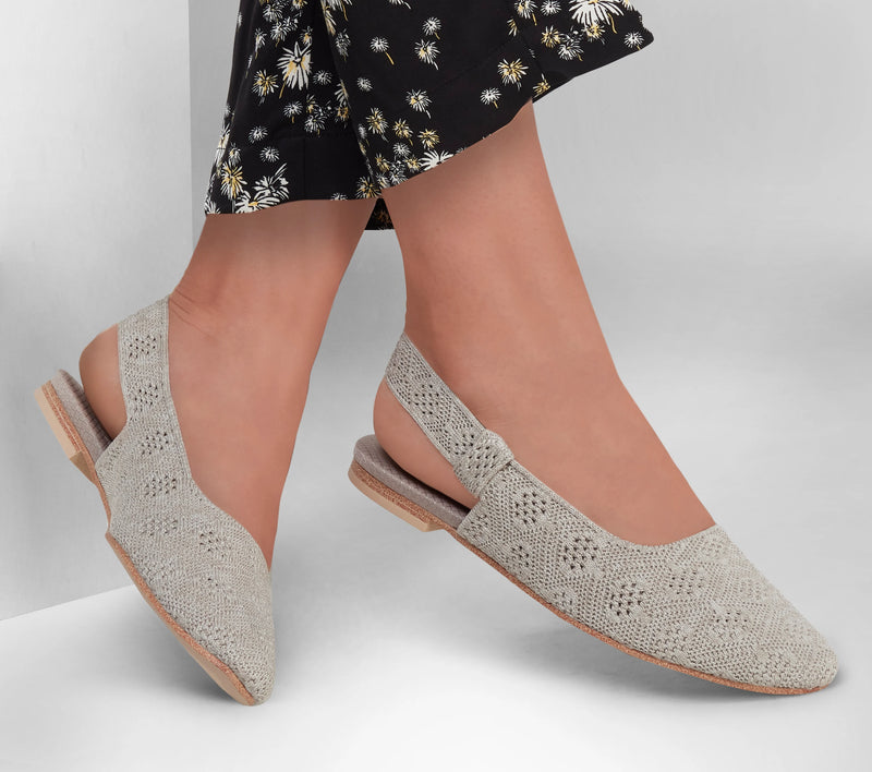 Skechers Womens Cleo Snip Sweet Time Slingback Flats
