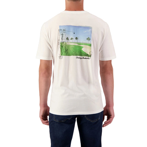 Tommy Bahama Mens Drawn To The Course Short Sleeve T-Shirt