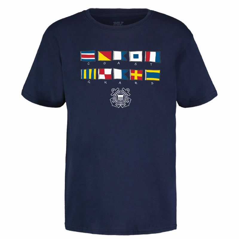 Coast Guard Youth Maritime Flags Short Sleeve T-Shirt