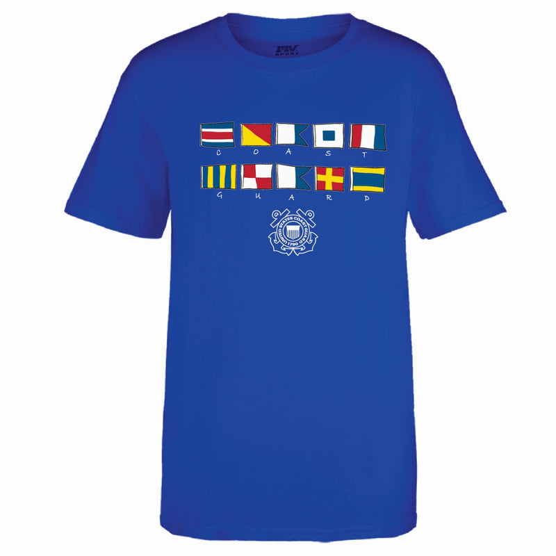 Coast Guard Youth Maritime Flags Short Sleeve T-Shirt