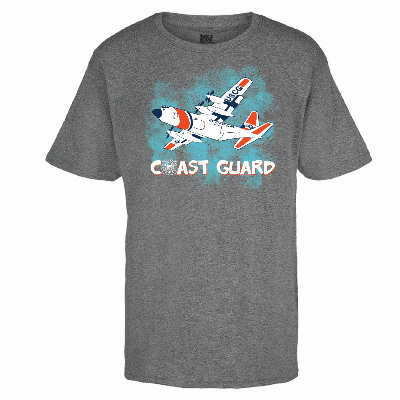 Coast Guard Youth Plane Short Sleeve T-Shirt