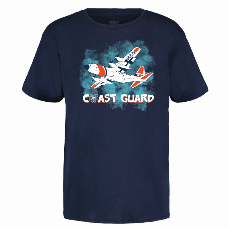 Coast Guard Youth Plane Short Sleeve T-Shirt