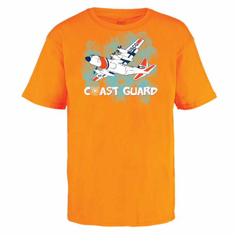 Coast Guard Youth Plane Short Sleeve T-Shirt