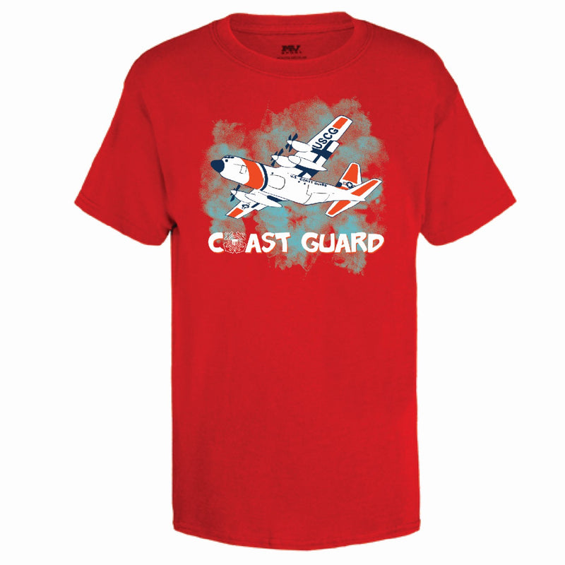 Coast Guard Youth Plane Short Sleeve T-Shirt