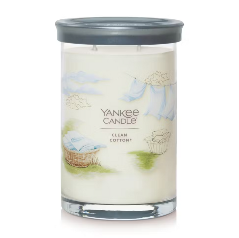 Yankee Candle Signature Large 2-Wick Tumbler Candle - Clean Cotton