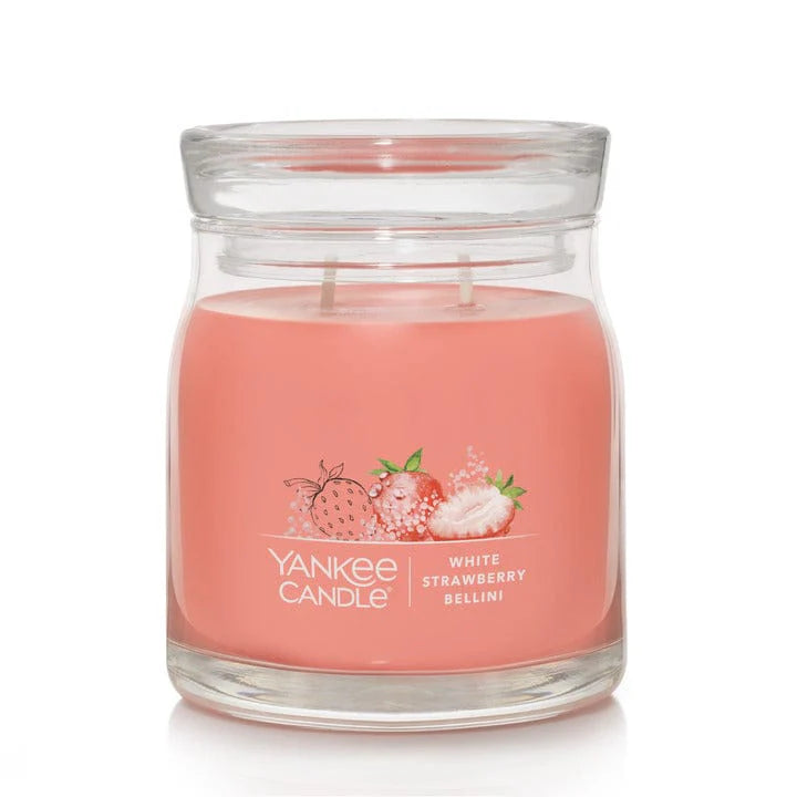 Yankee Candle Signature Medium Jar Candle - White Strawberry Bellini