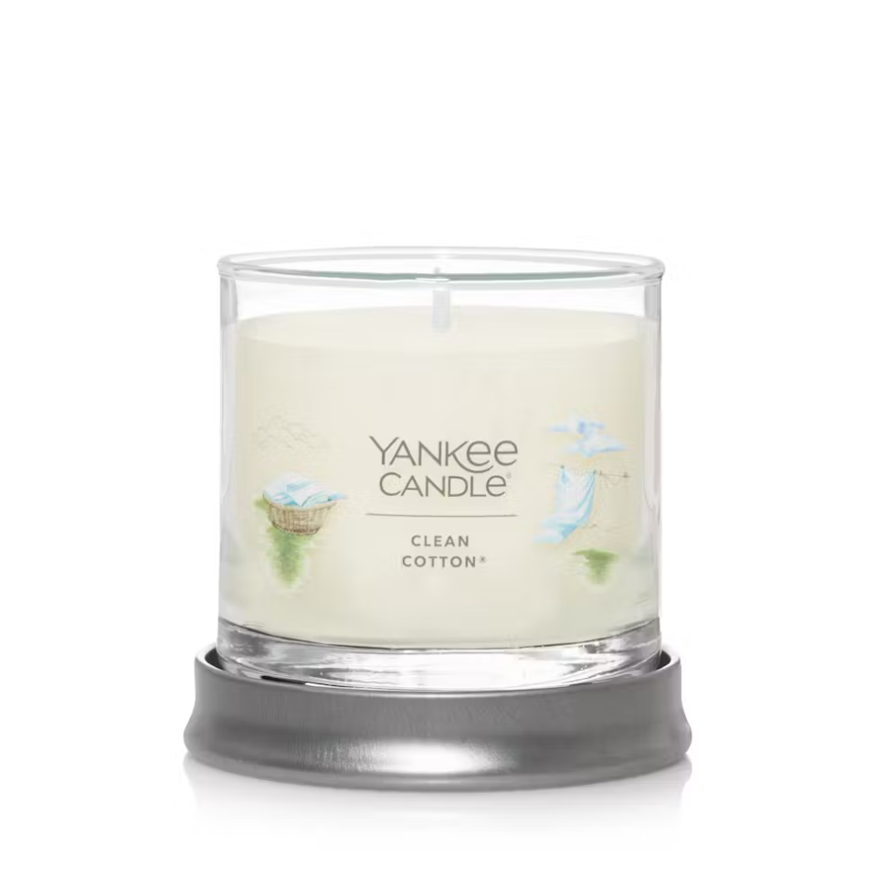 Yankee Candle Signature Small Tumbler Candle - Clean Cotton