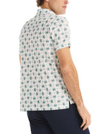 Nautica Mens Palm Tree Print Golf Short-Sleeve Polo Shirt