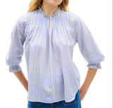 Tommy Hilfiger Womens Pin Tuck Cambric Ruffle Collar Blouse