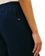 Tommy Hilfiger Womens Linen Wide-Leg Pull-On Pants