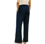 Tommy Hilfiger Womens Linen Wide-Leg Pull-On Pants