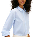 Tommy Hilfiger Womens Fluid Preppy Mix Long-Sleeve Shirt