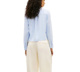 Tommy Hilfiger Womens Fluid Preppy Mix Long-Sleeve Shirt