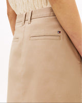 Tommy Hilfiger Womens Twill-Slim Short Skirt