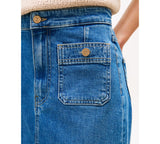 Tommy Hilfiger Womens Denim Midi Skirt