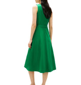 Tommy Hilfiger Womens Linen Belted V-Neck Wrap Dress