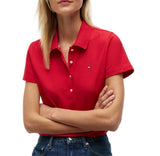 Tommy Hilfiger Womens Classic Pique Short-Sleeve Polo T-Shirt