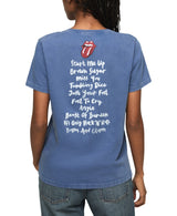 Lucky Brand Womens Rolling Stones Patch Classic Crew Neck Shirt