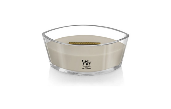 WoodWick Ellipse Candle - Tonka & Almond Milk