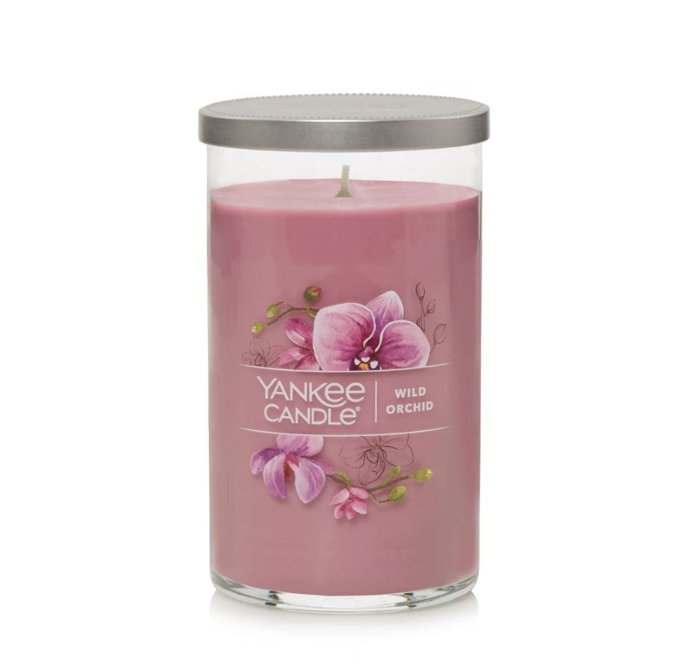 Yankee Candle Signature Medium Pillar Candle - Wild Orchid