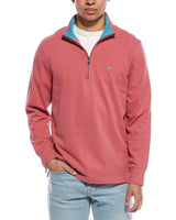 Brooks Brothers Mens Sueded Jersey 1/2-Zip Pullover Sweatshirt