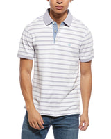 Brooks Brothers Mens Slim Fit Stripe Cotton Piqué Polo Shirt