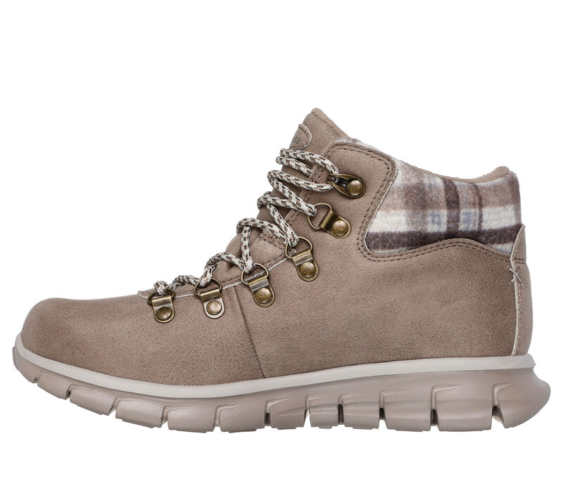 Skechers Womens Synergy Plaid Mood Boots