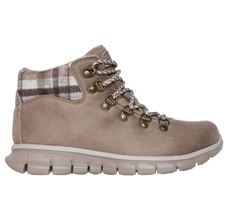 Skechers Womens Synergy Plaid Mood Boots