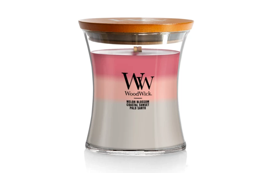 WoodWick Medium Hourglass Trilogy Candle - Shoreline Trilogy