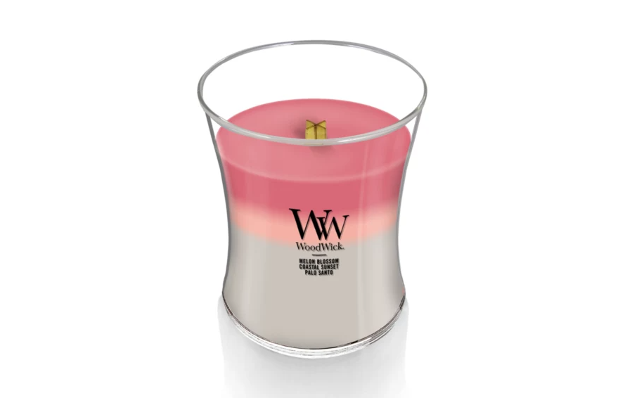 WoodWick Medium Hourglass Trilogy Candle - Shoreline Trilogy