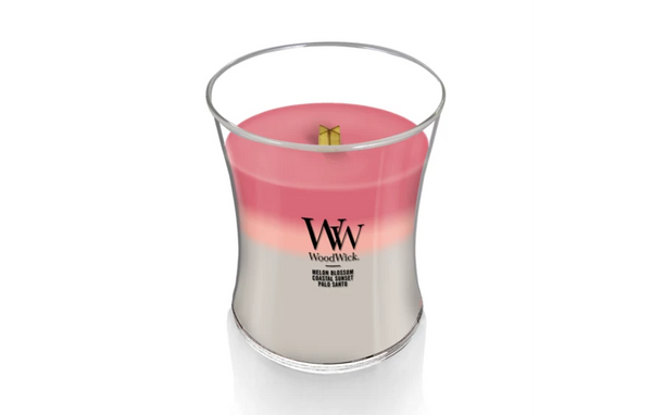 WoodWick Medium Hourglass Trilogy Candle - Shoreline Trilogy