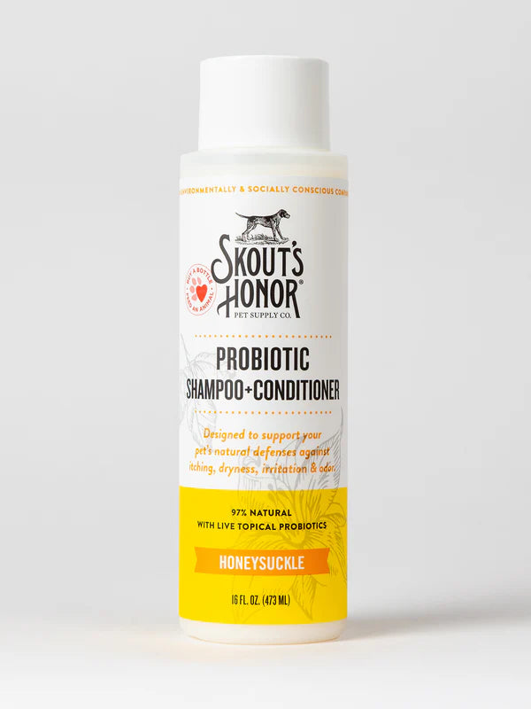 Skout's Honor Probiotic Shampoo & Conditioner 2-in-1 - Honeysuckle - 16 oz.