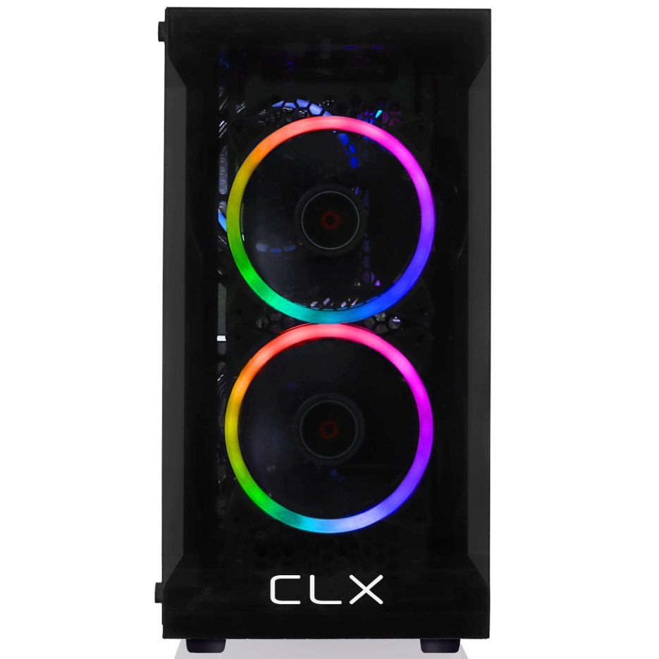 CLX SET Gaming Desktop - Intel Core i5 11400F 2.6GHz 6-Core Processor, 16GB DDR4 Memory, Radeon RX 6500 XT 4GB GDDR6 Graphics, 1TB M.2 NVMe SSD, WiFi, Black CLX Edition Karnak MicroATX Tower RGB Fans, Windows 11 Home 64-bit