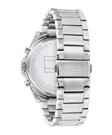 Toomy Hilfiger Mens Baker 44mm Chronograph Silver-Tone Watch