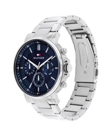 Tommy Hilfiger Mens Tyson 43mm Silver-Tone Watch