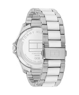Tommy Hilfiger Mens Bruce 43mm Silver-Tone Green Dial Sport Watch