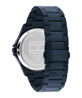 Tommy Hilfiger Mens Bruce 43mm Navy Steel Strap Sport Watch