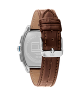 Tommy Hilfiger Mens Oxford 36mm Multifunction Brown Leather Strap Watch